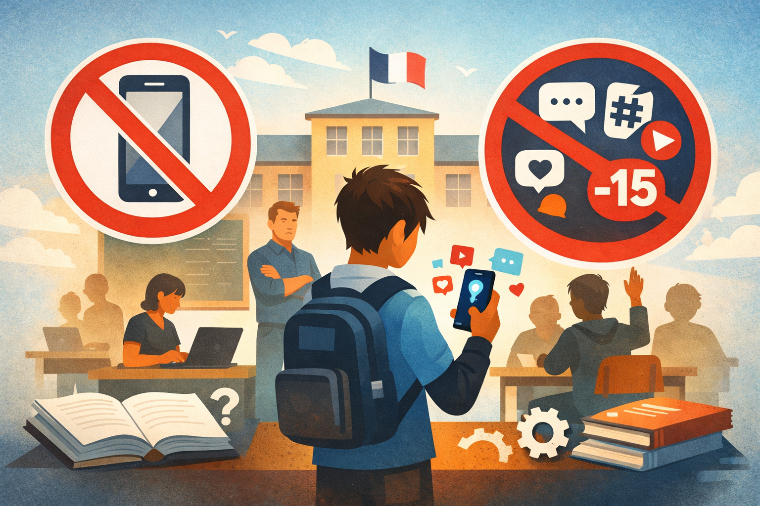 Réseaux sociaux et téléphones : un tournant législatif pour les adolescents